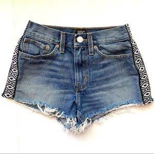 BDG Girlfriend High Rise Raw Hem Shorts 25